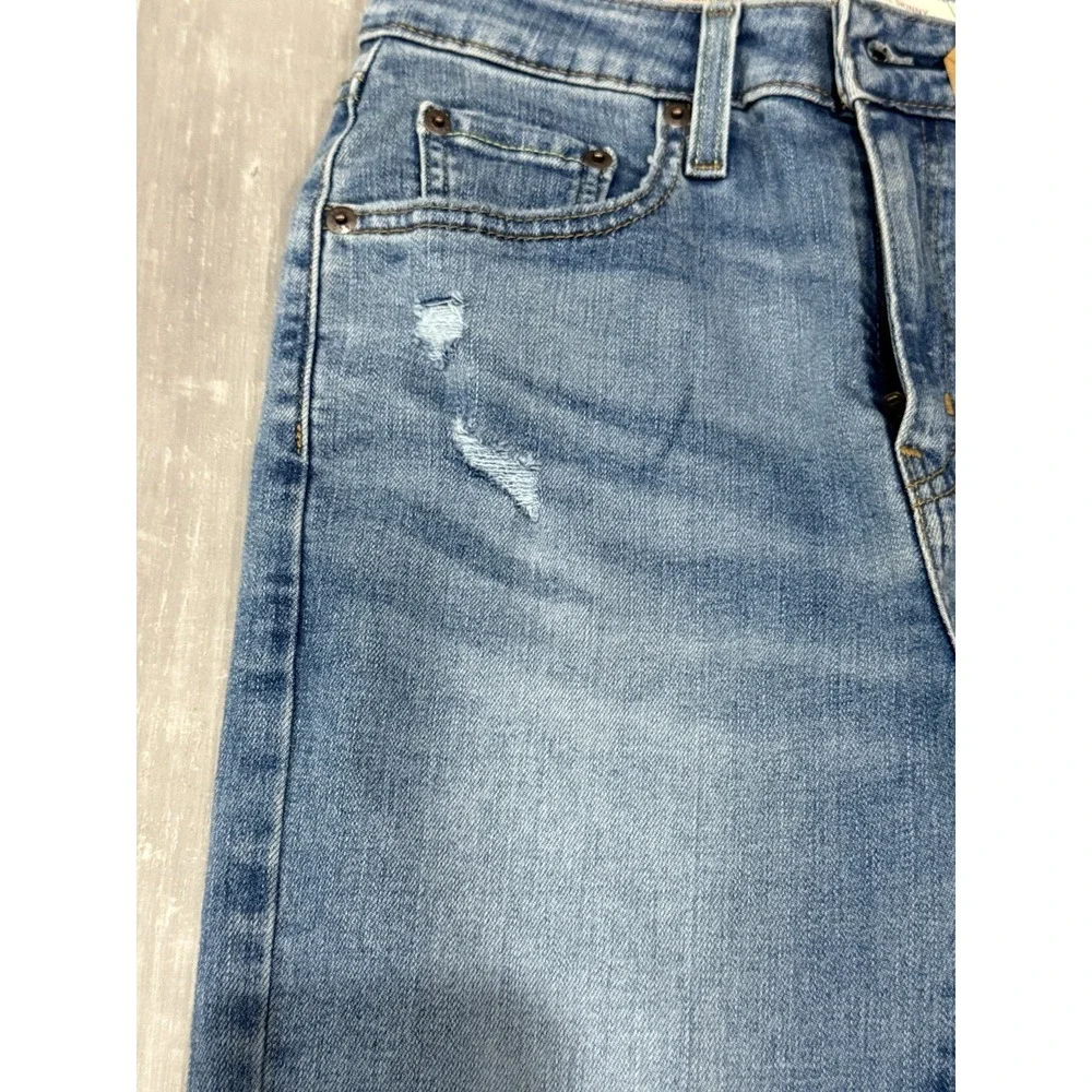 Levi's 721 High-Rise Skinny Jeans Women's W26 L30‎ Blue Distressed Ripped NEW